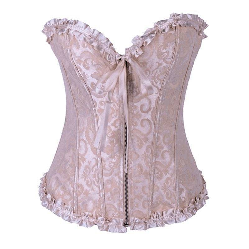 Corset Desirable Duchess in Ivory with Zipper