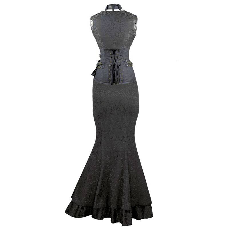 Steel Boned Steam Punk Corset Dress Also Plus Sizes - Click Image to Close