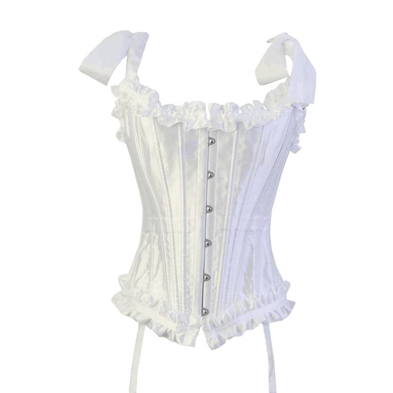 Bridal Corset Steel Boned White with Reinforced Panels Bridal Corset Steel Boned White with Reinforced Panels