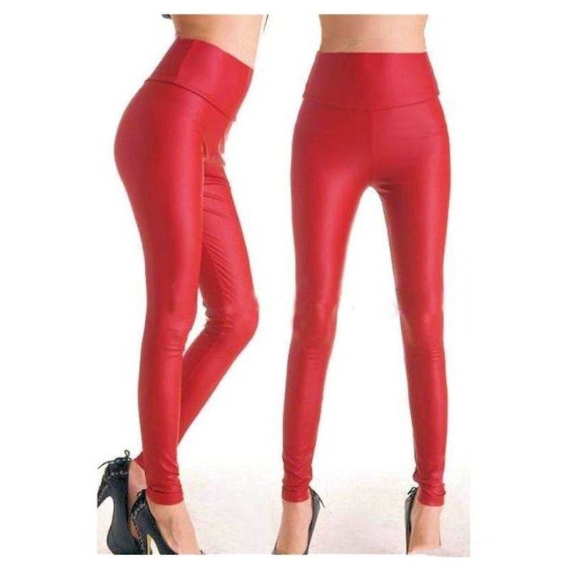 Leggings Stretch Pants in Black or Red - Click Image to Close